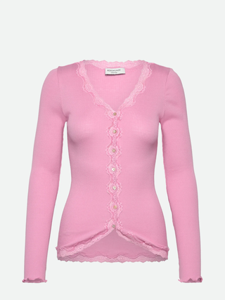 RWBabette LS V-neck Regular Lace Cardigan