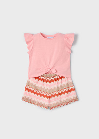 Set Shorts zigzag und T-Shirt