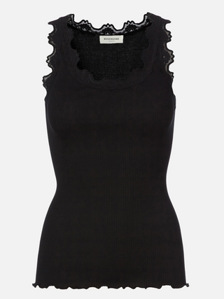 Silk top w/ lace