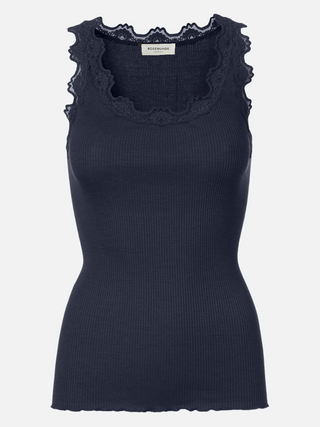 Silk top w/ lace
