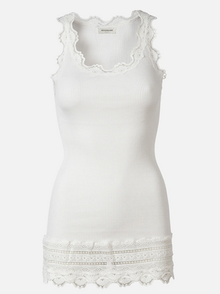 Silk top w/ lace