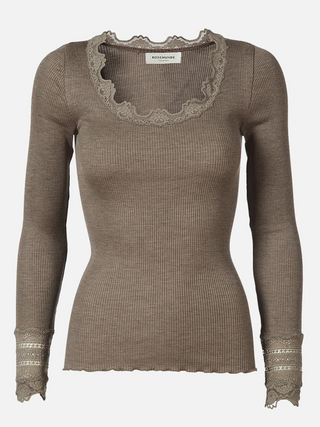 RW Benita LS O-neck Lace T-shirt