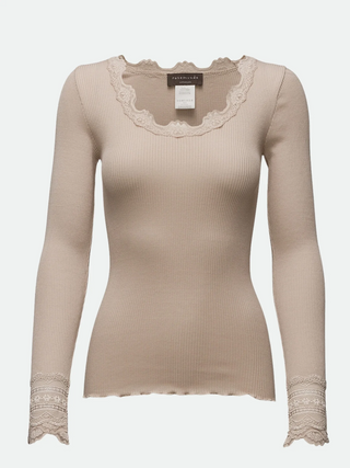 RWBenita LS O-neck Lace T-shirt