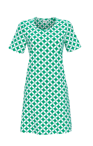 Freizeitkleid mit Abstraktdessin