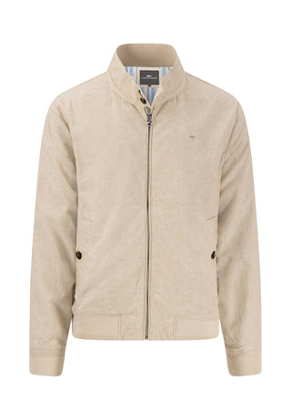Linen Melange Harrington Blouson