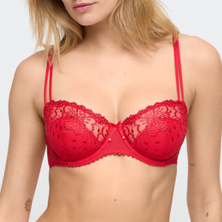 halb unterlegter Balconette-BH Jane, True Red