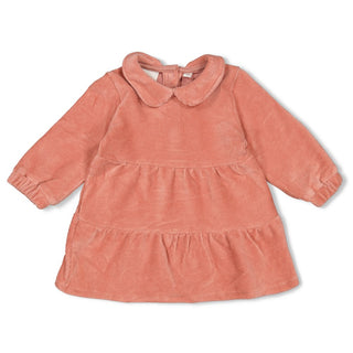 Geripptes Kleid Samt- Woodland Bloom