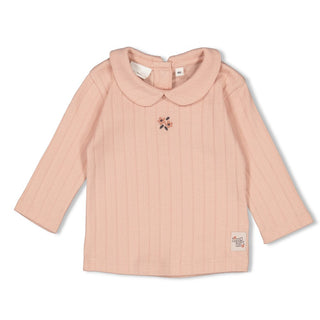 Geripptes Langarmshirt Pointelle - Woodland Bloom