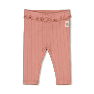 Geripptes Leggings Pointelle - Woodland Bloom