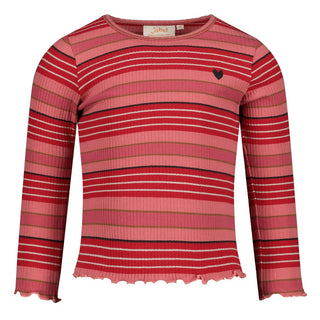 Geripptes Langarmshirt RIngel - Queen Of Hearts