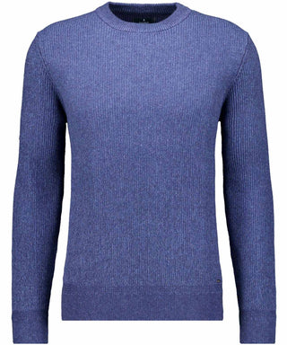 Rundhals-Pullover Bicolour, Baumwolle/Kaschmir