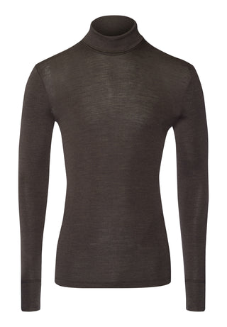 Woolen Silk Turtle-Neck Shirt