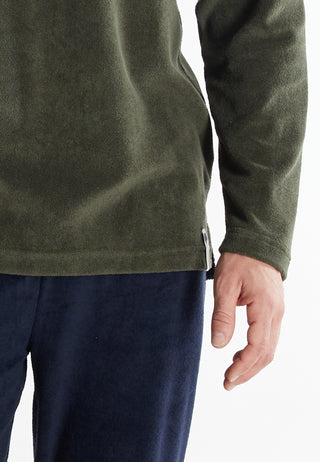 Lounge Set, 3-Knopfv., offen, grün-dunkel-uni