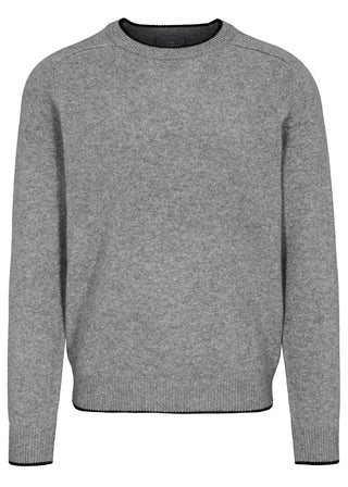 Pullover mit Kontrastkante, uni