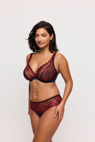SPRINGDALE Black Rose Tiefdekolletierter BH