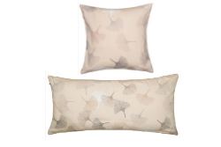 Feinsatin-Kissenhülle Ginkgo