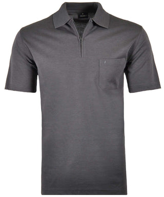 Softknit-Poloshirt mit Zip
