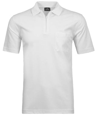 Softknit-Poloshirt mit Zip