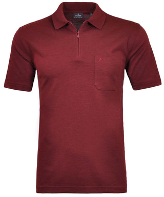 Softknit-Poloshirt mit Zip