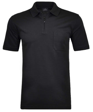 Softknit-Poloshirt mit Zip