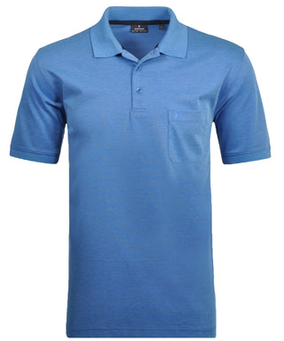 Softknit-Polo mit Brusttasche, kurzarm