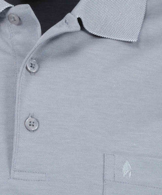 Softknit-Polo mit Brusttasche, kurzarm