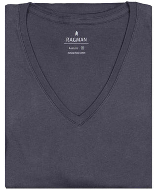 2 T-Shirt Doppelpack Bodyfit mit V-Ausschnitt