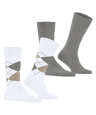 Burlington Everyday Argyle Mix 2-Pack Herren