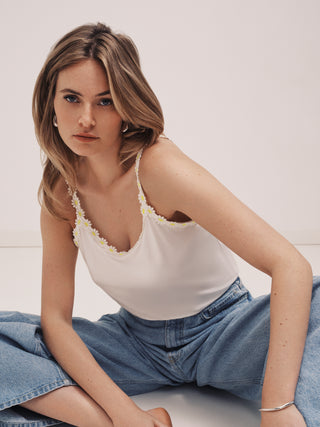 AVERO STUDIO Ivory Petal Top ohne Cup