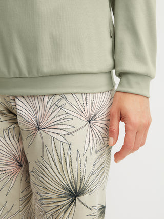DAMEN Pyjama mit Bündchen