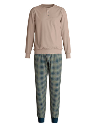 HERREN Pyjama mit Bündchen