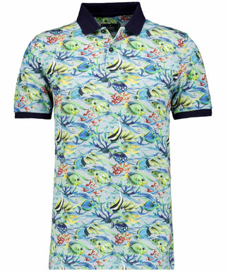 Piqué-Poloshirt mit Digitaldruck