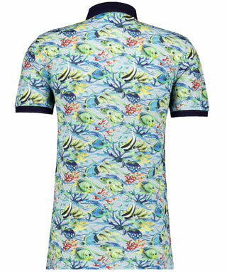 Piqué-Poloshirt mit Digitaldruck