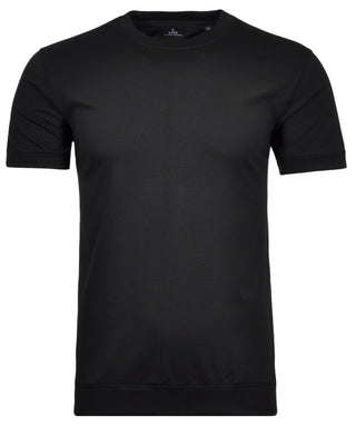 Pima T-Shirt Rundhals mit Bündchen