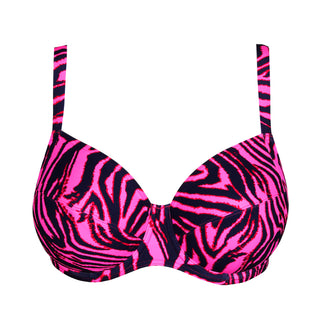 MALABO hot pink zebra Vollschalen Bikini-Top