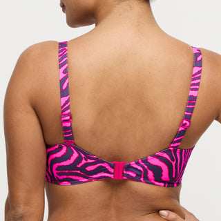 MALABO hot pink zebra Vollschalen Bikini-Top