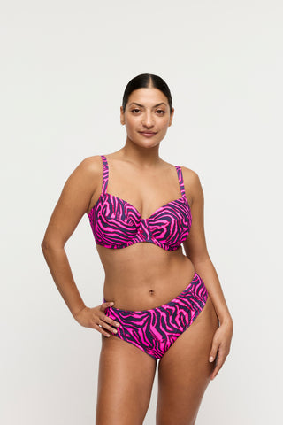 MALABO hot pink zebra Bikini Taillenslip