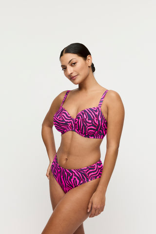 MALABO hot pink zebra Vollschalen Bikini-Top