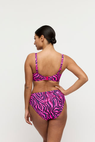MALABO hot pink zebra Vollschalen Bikini-Top