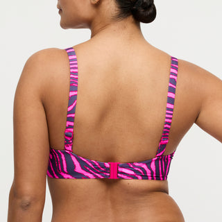 MALABO hot pink zebra Unterlegter Bikini Balconette