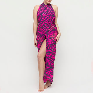 MALABO hot pink zebra Bademode Pareo