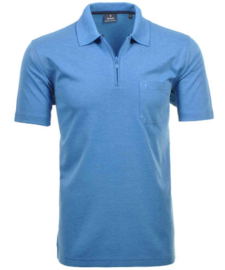 Softknit-Poloshirt mit Zip