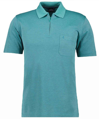 Softknit-Poloshirt mit Zip