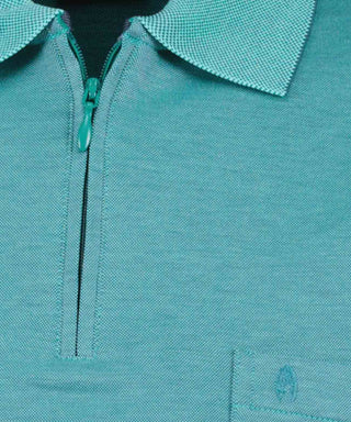 Softknit-Poloshirt mit Zip