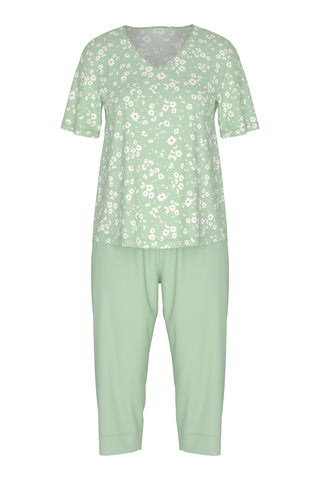 Anzug Caprihose, kurzarm