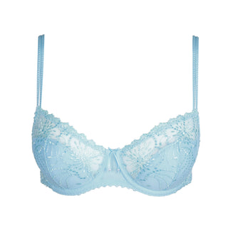 JANE Milky Blue halb unterlegter Balconette-BH