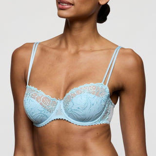 JANE Milky Blue halb unterlegter Balconette-BH