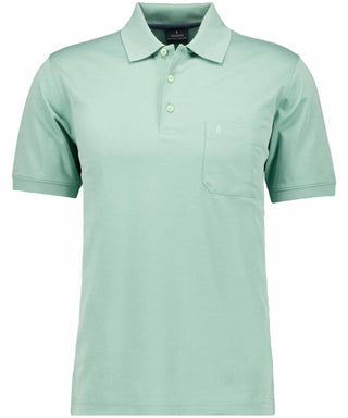 Softknit-Polo mit Brusttasche, kurzarm