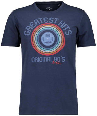 T-Shirt mit 80ies-Print,  Rundhals