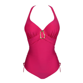UVITA Deep Magenta Tiefdekolletierter Badeanzug